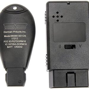 Dorman 99360 Keyless Entry Remote 3 Button Compatible with Select Chrysler / Dodge / Ram Models (OE FIX)