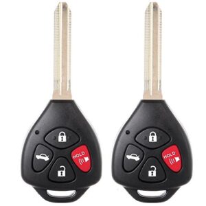 SELEAD Flip Key Fob 4 Buttons Keyless Entry Remote fit for 2006-2015 for Scion FR-S for Subaru BRZ for Toyota Avalon Camry Corolla RAV4 Antitheft Keyless Entry Systems HYQ12BBY 2pcs US Stock