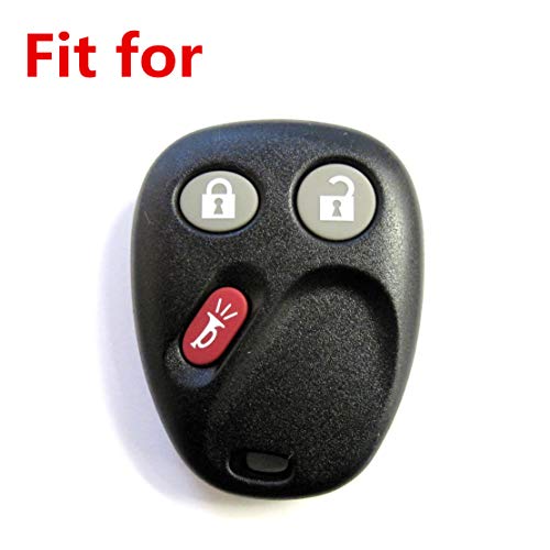 Silicone Black and Rose Rubber Key Fob Case Key Covers Key Jacket fit for Chevrolet Chevy Sivlerado 1500 2500 Equinox Tahoe Suburban GMC Sierra Yukon Cadillac