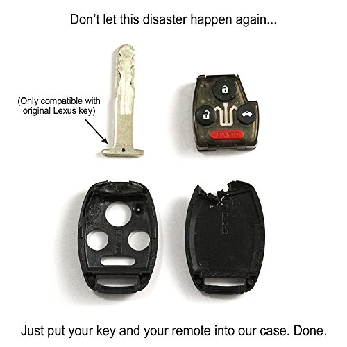 STAUBER Best Honda Key Shell Replacement for Accord, Ridgeline, Civic, and CR-V - KR55WK49308, N5F-A05TAA, N5F-S0084A - NO LOCKSMITH REQUIRED! Save using your old key and chip! - 2 Pack (Black)