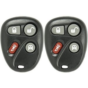 keyless2go replacement for keyless entry car key fob vehicles that use 4 button koblear1xt 15752330 remote – 2 pack