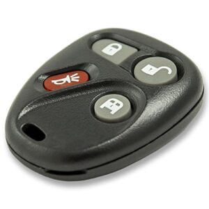 Keyless2Go Replacement for Keyless Entry Car Key Fob Vehicles That Use 4 Button KOBLEAR1XT 15752330 Remote - 2 Pack