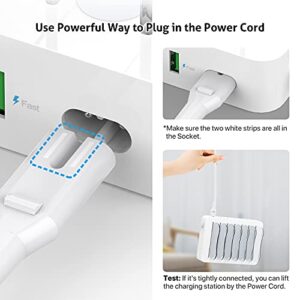 SooPii Charging Station for Multiple Devices, 4-Port Charger Station with 4 Mixed Charging Cables Included,for Home,Office,Travel