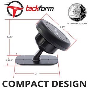 TACKFORM Three Pack of Magnetic Phone Mounts, Universal Stick-On Dashboard Magnet Mount and Cell Phone Holder - Great for Car, Home and Office
