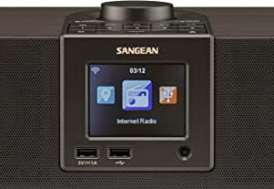 Sangean WFR-32 7-Watt Stereo Wood Cabinet Wi-Fi Internet Radio Media Center with Bluetooth