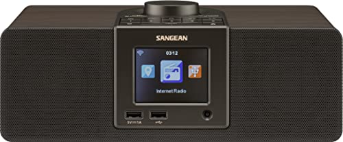 Sangean WFR-32 7-Watt Stereo Wood Cabinet Wi-Fi Internet Radio Media Center with Bluetooth