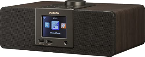 Sangean WFR-32 7-Watt Stereo Wood Cabinet Wi-Fi Internet Radio Media Center with Bluetooth