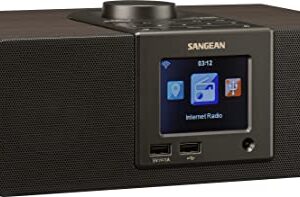 Sangean WFR-32 7-Watt Stereo Wood Cabinet Wi-Fi Internet Radio Media Center with Bluetooth