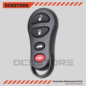 OCESTORE GQ43VT17T Car Key Fob Keyless Control Entry Remote GQ43VT17T 4 Button Vehicles Replacement Compatible with LHS 300M Intrepid ‎Stratus 04602260 04602260AX