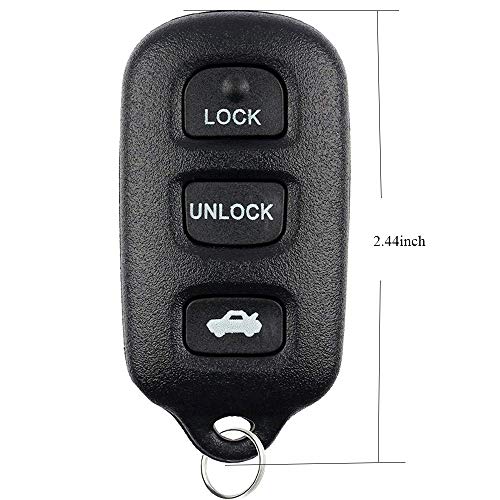 BESTHA 2 Key Fob Replacement GQ43VT14T for Toyota Camry 2002 2003 2004 2005 2006 Toyota Solara 2002 2003 Keyless Entry Remote Control