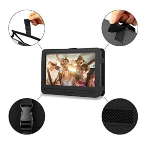 Car Headrest Mount Holder Strap Case for Swivel & Flip Style Portable DVD Player --Suitable for 10 Inch to 10.5 Inch Screen