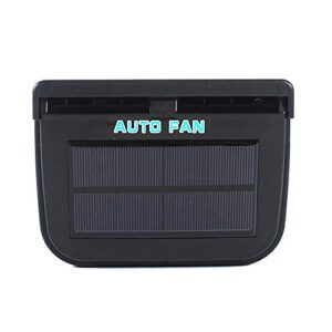 gcartour solar powered car auto cooler ventilation fan car windshield auto air vent fan car top window air freshener fan (new upgrade)