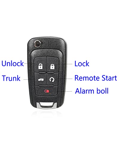 Key Fob Keyless Entry Remote Replacement for Chevy Malibu Cruze Sonic Camaro Equinox Impala GMC Terrain Buick Lacrosse Regal Verano Encore and Other Vehicles That Use FCC: OHT01060512