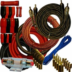 imc audio wk-4red 4 gauge amplifier installation wiring kit – a car amplifier wiring kit helps you make connections and brings power to your radio, subwoofers and speakers.