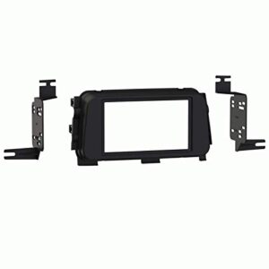 carxtc double din install car stereo dash kit for a aftermarket radio fits 2020 nissan versa trim bezel is painted matte black