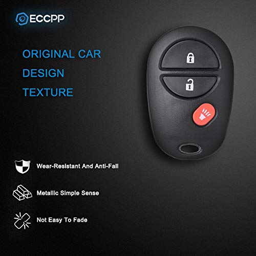 ECCPP Replacement fit for Keyless Entry Remote Key Fob 2008-2011 for Toyota Highlander Sequoia Sienna Tacoma Tundra GQ43VT20T