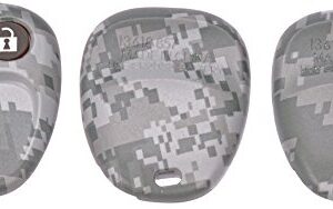 Dorman 13618GYC Keyless Entry Transmitter Cover Compatible with Select Models, Gray Digital Camouflage