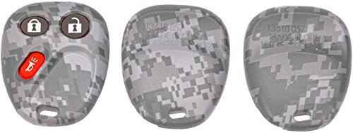 Dorman 13618GYC Keyless Entry Transmitter Cover Compatible with Select Models, Gray Digital Camouflage