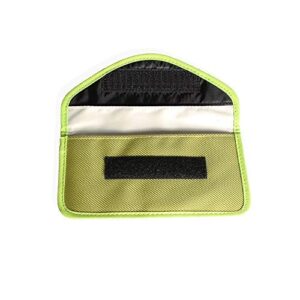 Mengshen Large Faraday Bag, WiFi/GSM/LTE/NFC/RF Signal Blocking Pouch Suitable for Cell Phone, Credit Cards, Car Key, Keyless Entry Fob - Green