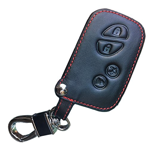 RPKEY Leather Keyless Entry Remote Control Key Fob Cover Case Protector Replacement Fit for Lexus ES350 GS300 GS350 GS430 GS450h ISC IS250 IS350 LS460 LS600h HYQ14AAB 89904-50380 89904-30270