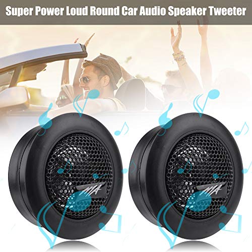 Yosoo Health Gear Car Speaker, 12v 120w Car Mini Super Power Loud Tweeter Speakers 2 Inch Micro Dome Tweeter Loudspeaker Horn, 1 Pair