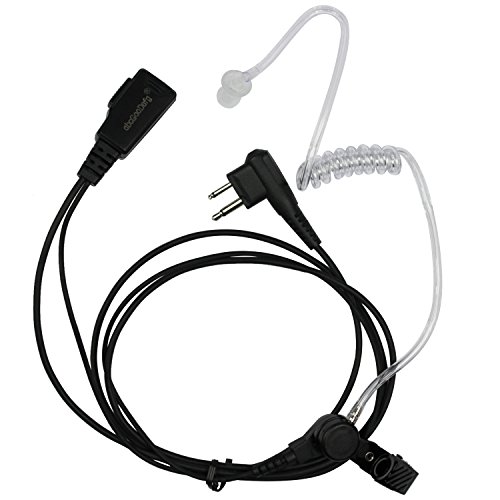 abcGoodefg FBI Style Surveillance Covert Headset Earpiece Mic Compatible with HYT (Hytera) Radios Motorola radioa CLS1110 CLS1410 CLS1413 CLS1450 CLS1450C CP200 CP200D XLS PR400 EP450 GTX (10 Pack)