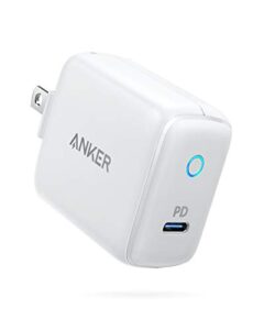 usb c 18w power delivery charger, anker powerport pd 1 usb-c wall charger, ultra compact with led indicator, foldable plug for iphone xs/max/xr, ipad pro 2018, pixel 3/2/xl, galaxy s9/s8, and more