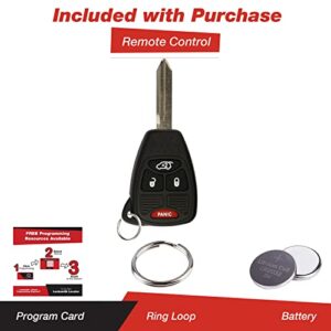 KeylessOption Keyless Entry Remote Control Uncut Car Key Fob Replacement for OHT692427AA KOBDT04A