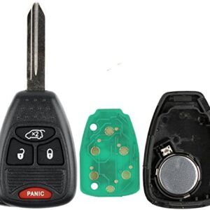 KeylessOption Keyless Entry Remote Control Uncut Car Key Fob Replacement for OHT692427AA KOBDT04A