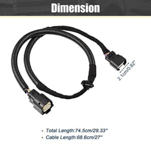 X AUTOHAUX Rear View Back Up Camera Wire Harness BL3Z14A411A for Ford F-150 2010 2011 2012 2013 2014 BL3Z-14A411-A