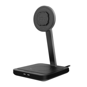 quad lock mag dual desktop wireless charger with 30w charger