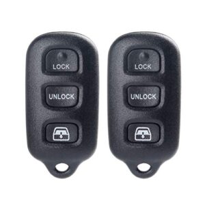 ocpty 2 x flip key entry remote control key fob transmitter replacement for toyota 4runner sequoia hyq1512p 4 buttons 314.4mhz