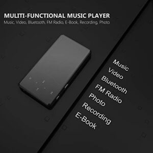 MP3 Player with Bluetooth 5.2, BERENNIS 16GB Portable HiFi Lossless Sound 2.4" Large Screen Music Player with FM Radio Voice Recorder Video Player, Support up to 128GB