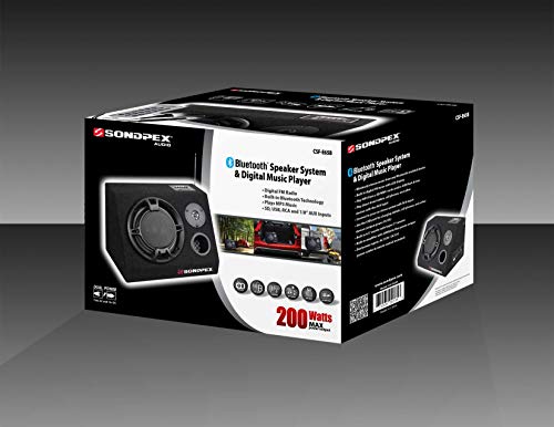 SONDPEX Bluetooth Speaker System & Digital Music Player CSF-E65B