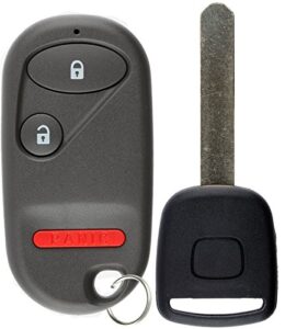 keylessoption keyless entry car remote fob with uncut high security t5 ignition transponder key replacement for oucg8d-344h-a