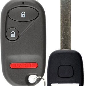 KeylessOption Keyless Entry Car Remote Fob With Uncut High Security T5 Ignition Transponder Key Replacement For OUCG8D-344H-A