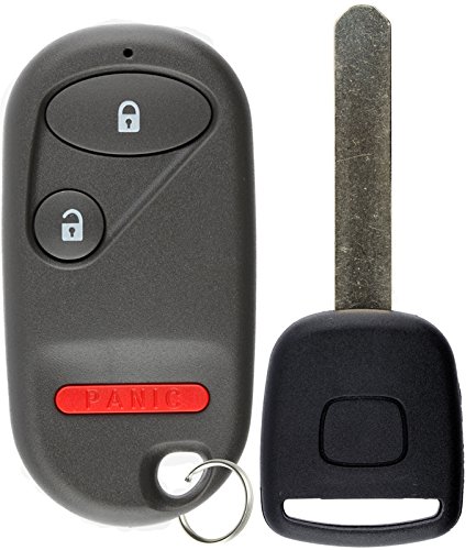 KeylessOption Keyless Entry Car Remote Fob With Uncut High Security T5 Ignition Transponder Key Replacement For OUCG8D-344H-A