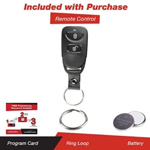 KeylessOption Keyless Entry Remote Car Key Fob Clicker with Strap for 2011-2013 Kia Sorento 2006-2011 Kia Rio PINHA-T036