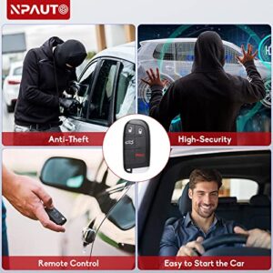 NPAUTO 2-Pack Key Fob Replacement for Chrysler 300 Dodge Charger 2011-2018 | Challenger 2015-2018 | Dart 2014-2016 | Durango 2014-2020 Keyless Entry Remote Car Smart Key Fob (M3N-40821302, 433MHz)