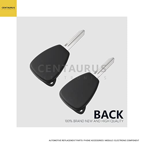 EXAUTOPONE 2Pcs Car Key Fob Keyless Flip Entry Remote OHT692427AA 4-btn Compatible with Aspen Sebring Avenger Charger Durango Magnum Ram Commander Compass Grand Cherokee OHT692713AA Wrangler