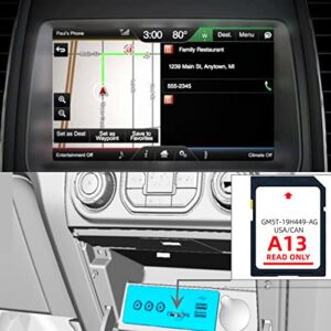 Latest 2022 A13 SD Navigation Map Card, US and Canada Synchronized Navigation System Map Update, Ford/Lincoln A13 SD Navigation Card, Latest US and Canada Maps|GM5T-19H449-AG