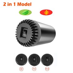 Car Heater 12V 150W 2 in 1 with Heating in Cigarette Lighter and Cooling Modes for Fast Heating Defrost Defogger, Suction Cup Portable Car Heaters Automobile Windscreen Fan