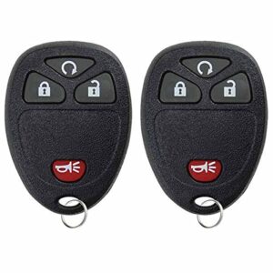 keylessoption keyless entry remote control car key fob replacement for 15913421 (pack of 2)