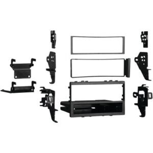 metra electronics 1-1988 – 2006 honda(r)/acura(r) single-din installation multi kit, provides pocket with mounting of a din radio or an iso din radio, includes rear support bracket, 99-7898