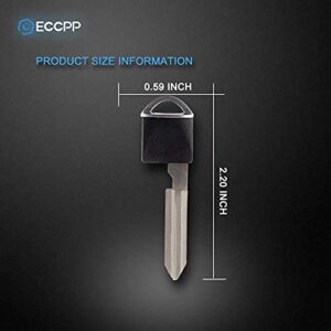 ECCPP 1X Uncut Ignition Key Fob 07-13 for Nissan 370Z for Altima for Armada for Cube for Maxima for Murano for Infiniti EX35 FX35 FX50 G35 G37 M35 M45 QX56 CWTWBU618 CWTWBU619 CWTWBU624