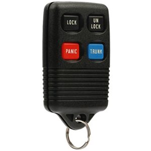 Car Key Fob Keyless Entry Remote fits Ford, Lincoln, Mercury Mustang (GQ43VT4T, 3165189, F5DZ-15K601-B)