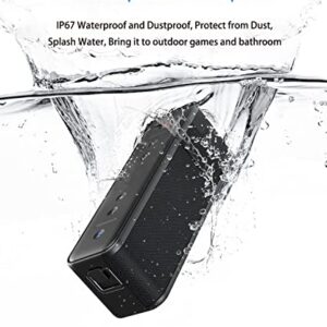 LEZII 40W (Peak 60W) Portable Bluetooth Speakers, Wireless Speaker with 360°TWS Surround Sound, IPX7 Waterproof with HD Sound, Bluetooth 5.0, 8-12H Playtime, Support TF Card/AUX, Compatible with iOS