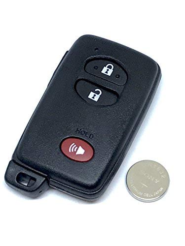 REMOTE STORE Bundle 3 Button Replacement Shell, Buttons, Key, 1632 Battery for Toyota Prius HYQ14ACX