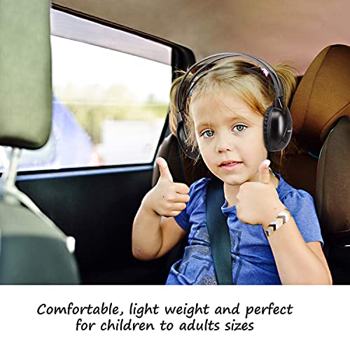 Joanbro IR Wireless Headphone for uConnect VES, Town & Country, Pacifica, Odyssey, Grand Caravan, Durango, Tahoe, Suburban, Acadia,2 Channel Car DVD Headphones w/AUX Cable, Wireless&Wired,Lightweight