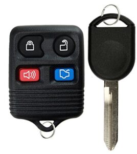keylessoption keyless entry remote control fob uncut blank car ignition key for cwtwb1u345, gq43vt11t, h92